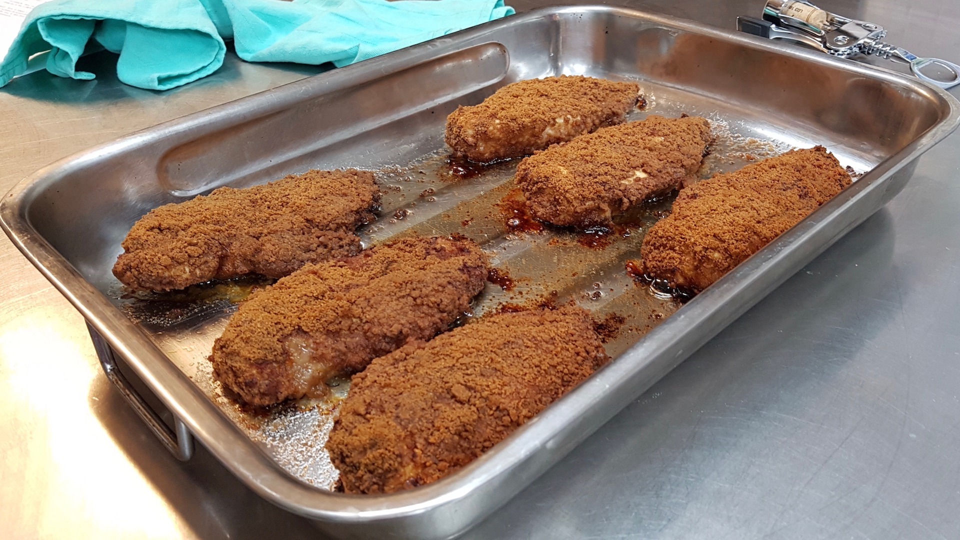 Filet de poulet ou longe de porc en croûte de spéculoos