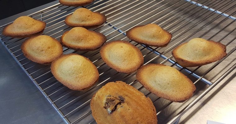 Madeleines vanille au coeur fondant nutella