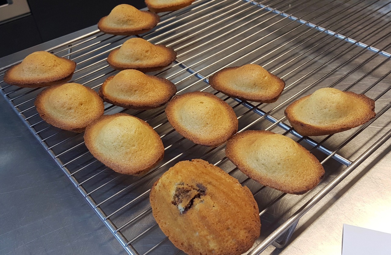 Madeleines vanille au coeur fondant nutella