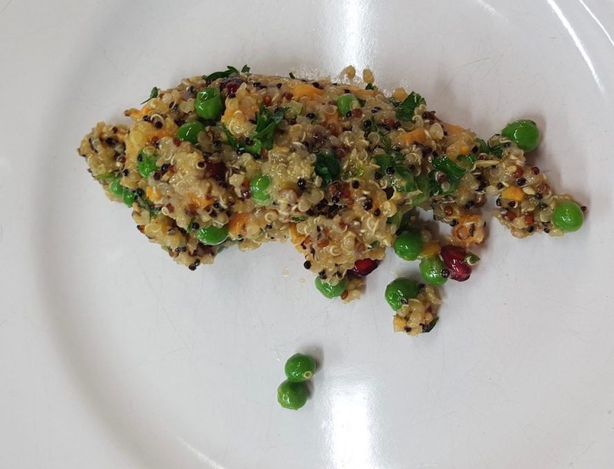 SALADE DE QUINOA, POIS ET PATATE DOUCE