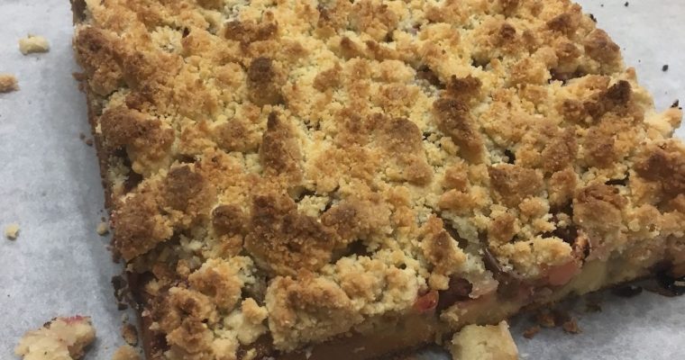 STREUSEL A LA RHUBARBE