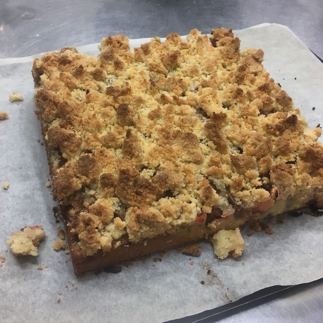 STREUSEL A LA RHUBARBE