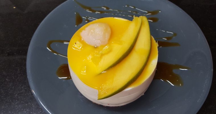 Bavarois litchi mangue passion