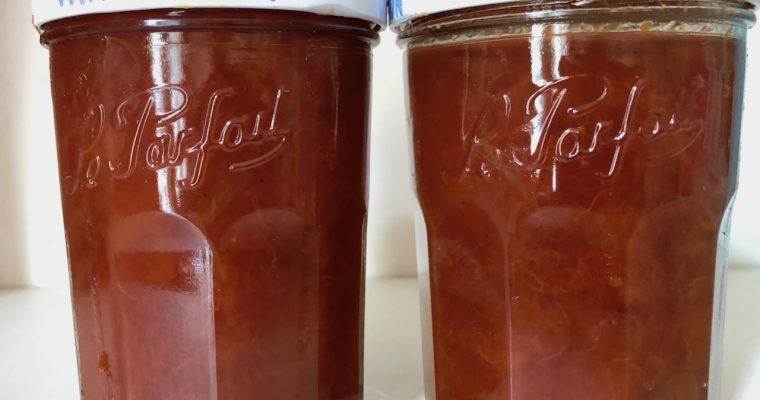 Confiture fraises abricots