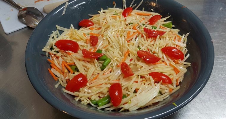 Som Tam – Salade de papaye verte pimentée