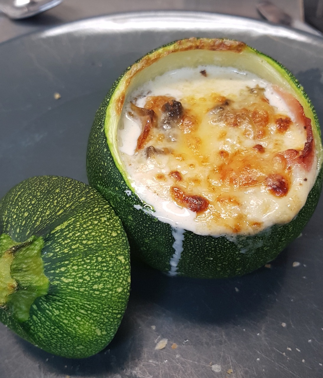 Courgettes oeufs cocottes