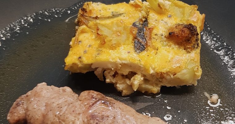 CLAFOUTIS DE BROCOLIS A LA ROMAINE