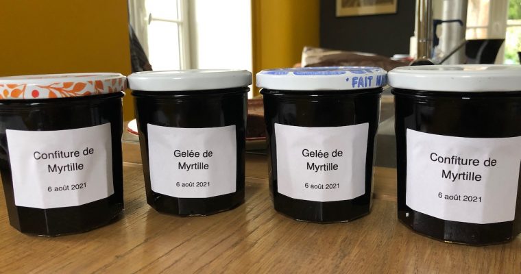 Confiture de myrtille