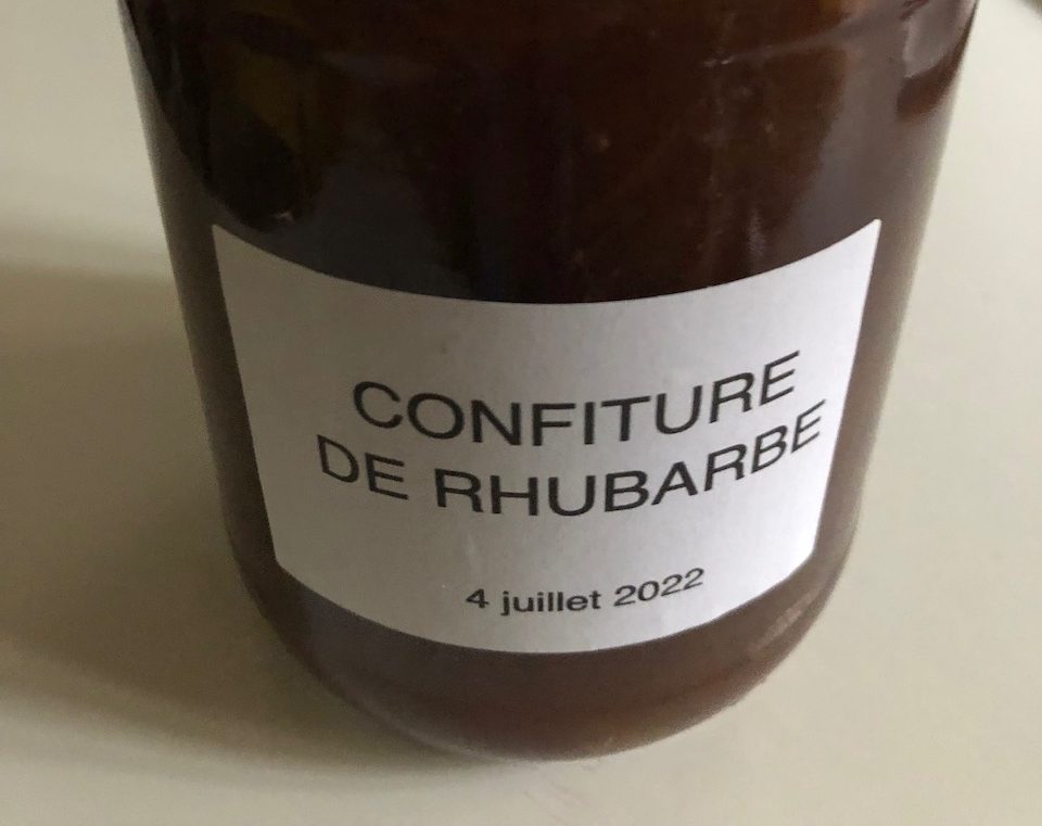 Confiture Rhubarbe